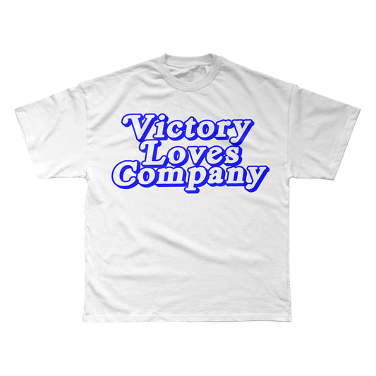 VLC Alternate Logo Tee White - Blue